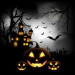 spooky-halloween-background-with-pumpkins-in-a-cemetery