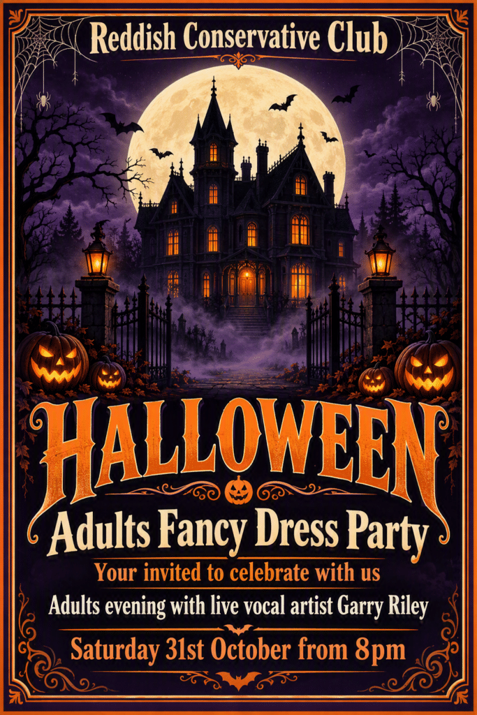 Adults Halloween Party Poster 2026